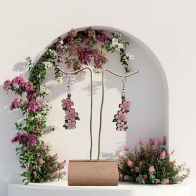 Ohrringe Kirschblüten
