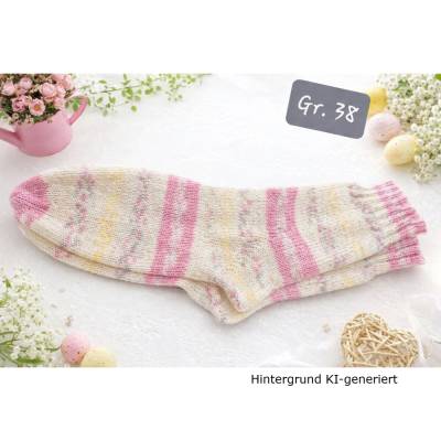 Wollsocken Gr. 38 – 75% Schurwolle, 25% Polyamid - Stricksocken