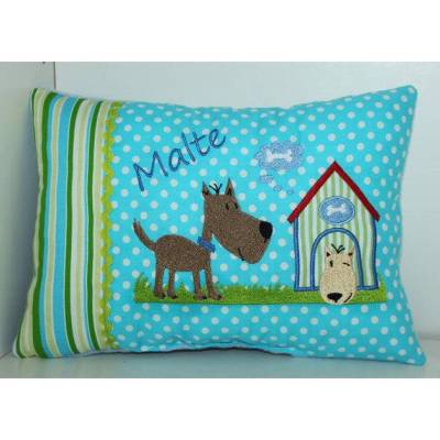 Mein Freund Benno & Name - Geschenk zur Geburt, Taufe, Geburtstag und Kindergartenstart, personalisiert, Namenskissen
