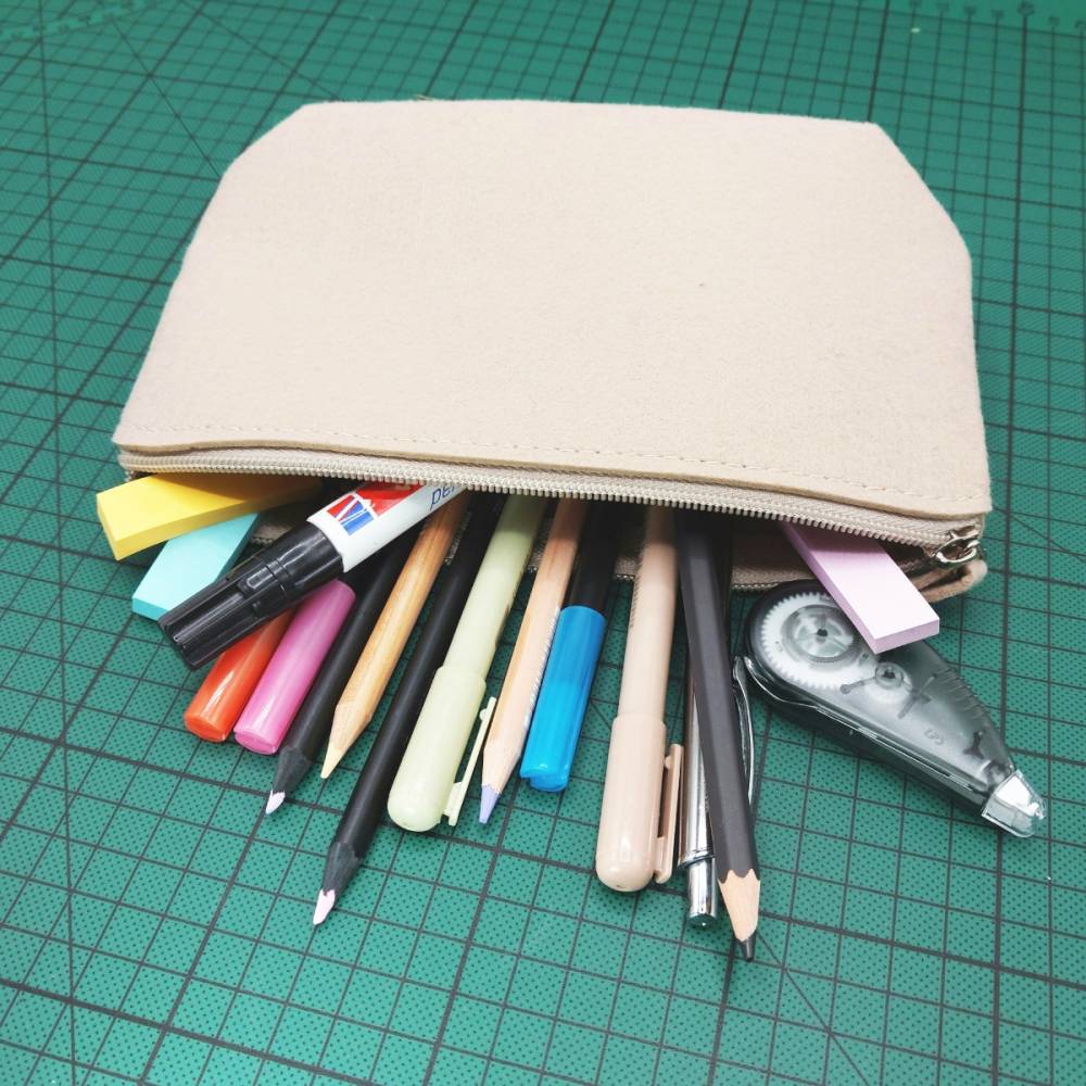 Kulturtasche Filz "Tüddelkram" Anker - Kulturbeutel, maritim, 21 cm Bild 6