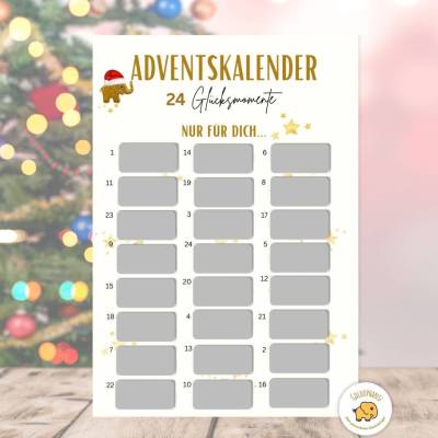 Adventskalender DIY - 24 Glücksmomente für die Adventszeit nur für dich