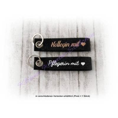 Schlüsselanhänger Kollegin / Pflegerin, Geschenk, Handmade