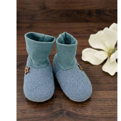 Handgefertigte Baby Wollwalk Stiefelchen,Warme Babyschuhe aus Wollwalk,Walkschuhe,Walkstiefel