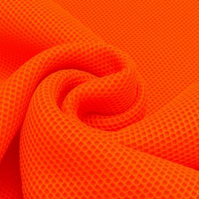 Stoff Mesh 3D  neon/orange