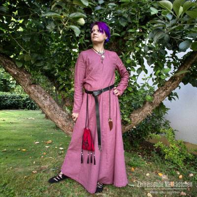 Leinen Mittelalter Kleid, Wikinger Kleid, Birka & Hedeby, Unterkleid, Reenactment, LARP, Fantasy, handgefertigt