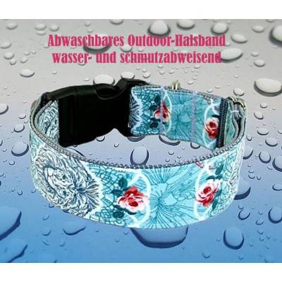 Hundehalsband "Lionheart" Halsband Outdoor verstellbar mit Klickverschluss Kunststoff oder Metall