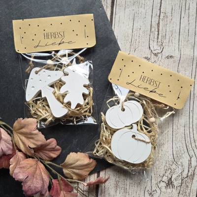 Geschenktüte "Herbst Liebe" ~ Herbst in der Tüte ~ Geschenktütchen mit Anhänger ~ Mitbringsel