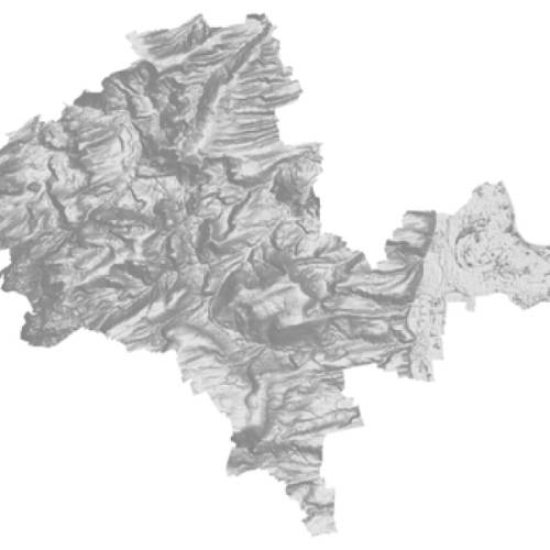 3D-Relief Karte Alzey-Worms (Landkreis) - Topografische Landkarte als Aufsteller oder Wandbild