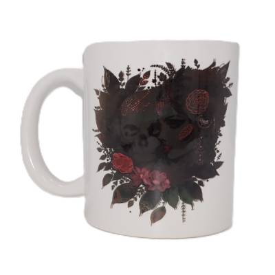 Tasse, Kaffeebecher bedruckt "Dark Gothic Beauty"