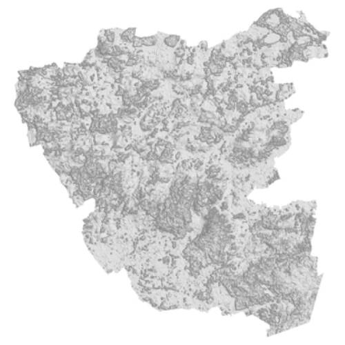 3D-Relief Karte Altmarkkreis Salzwedel (Landkreis) - Topografische Landkarte als Aufsteller oder Wandbild
