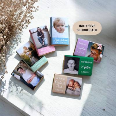 Gastgeschenk Konfirmation Firmung | Schokolade Schokotafel | personalisiert + Foto