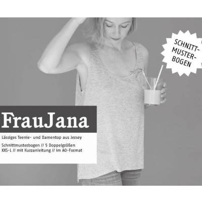 Papierschnittmuster Frau JANA - lässiges Teenie-& Damentop - Schnittreif - Gr. XXS-L