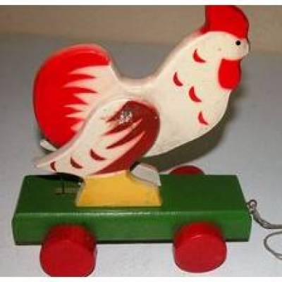 Holz Huhn aus den 50er Jahren der DDR - Berlin Lichtenberg