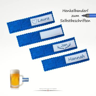 Henkelband zum Selberbeschriften Maßkrugband Bierkrugmarkierung