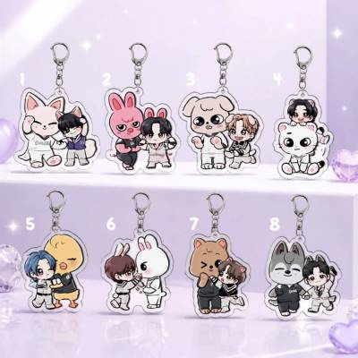 Stray Kids SKZOO Acryl Anhänger Cute Member Duo – K-Pop Keychain Fanmade