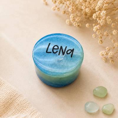 Personalisierte Erinnerungsdose aus Resin – handgemachte Schatzdose