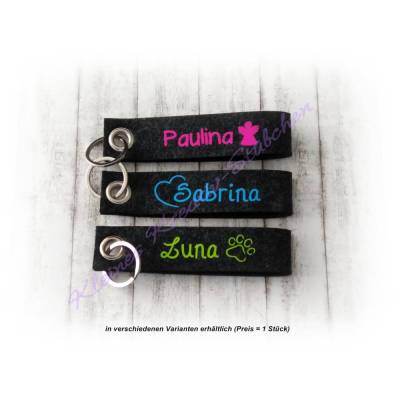 Schlüsselanhänger personalisiert, Handmade, mit Wunschname