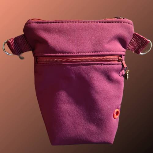 Gassitasche mit Kotbeutel-Öse & Gürtelschlaufen – Praktische Hundetasche fürs Gassi, handgemacht, Leckerlibeutel, Gesche