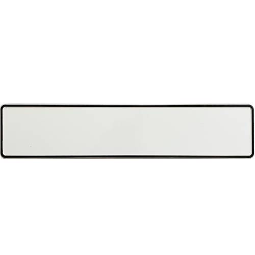 Blanko KFZ-Kennzeichen aus Aluminium – 520 × 110 mm, weiß, DIY-Schild für Hochzeit & Deko