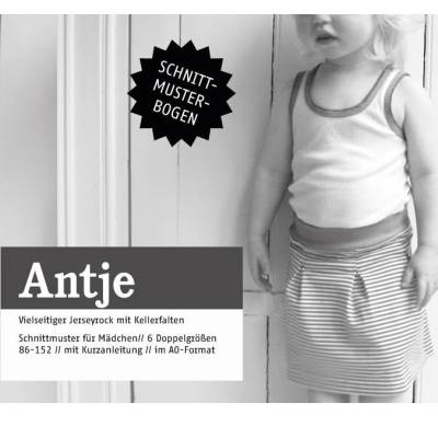 Papierschnittmuster ANTJE – Jerseyrock für Mädchen - Schnittreif - Gr. 86-152