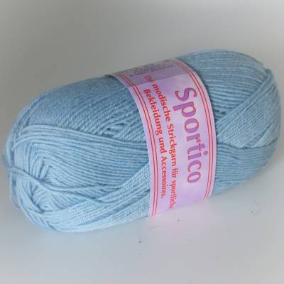 Garn-hellblau-Sportico-Schurwolle-Mischgarn-Strickgarn-Häkelgarn-Handarbeiten-DIY