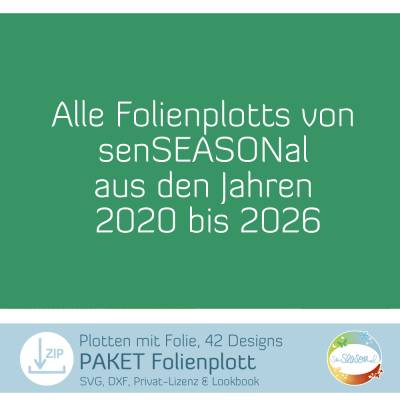 PAKET Folienplotts, plotten mit Folie von senSEASONal