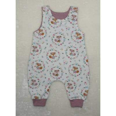 Newborn Baby Strampler - Hose - Romper - Gr. 56 - Fuchs - Biojersey Liese und Lotte