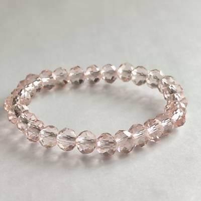 Zartrosa perlen-Armband 16 cm – Funkelnd & Elegant – Handgemacht