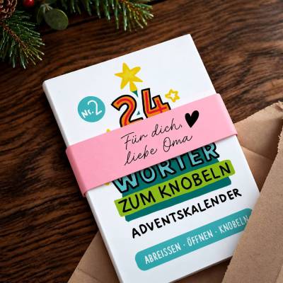 Adventskalender für Oma – 24 witzige Sprichwort-Bilderrätsel als kleine Advents-Überraschung