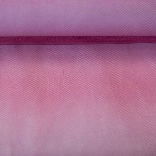 Tüllstoff Ombre - Farbverlauf rosa/lila - 50cm