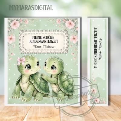 Kindergarten Ordner Vorlage zum Ausdrucken | Personalisierbares Ordner Cover | Kindergarten Start | 40 x 30 cm | Digital