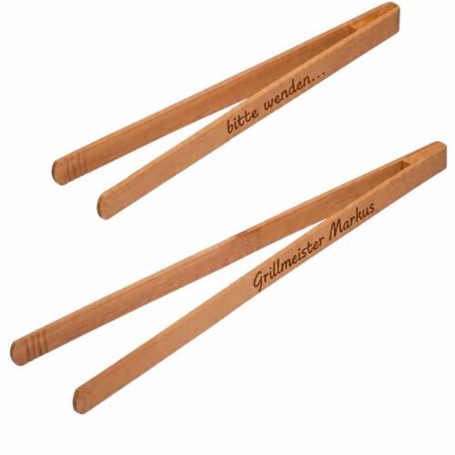 Personalisierte Grillzange/Würstchenzange - Das perfekte Geschenk für Grillmeister 30cm