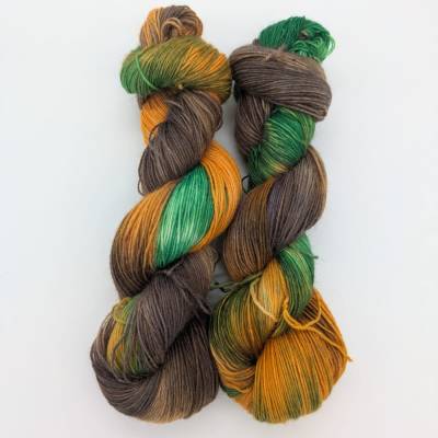 Sockenwolle handgefärbt 4-fach 100g 420m