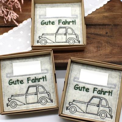 Wunscherfüller Auto Box für Geldgeschenke Geschenkidee Führerschein Benzingeld verschenken
