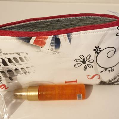 Kosmetiktasche, Makeup, Federmäppchen, Europe, Wachstuch, Design Doro Thomalla #1052