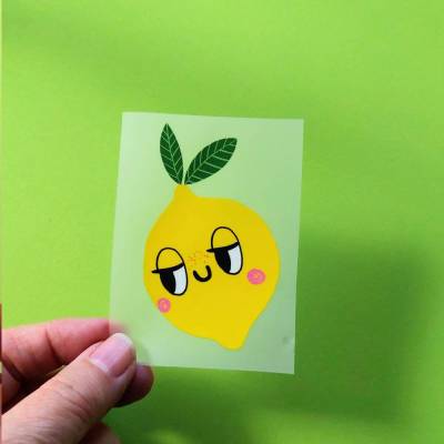 Bügelbild Zitrone DTF Textiltransfer lemon