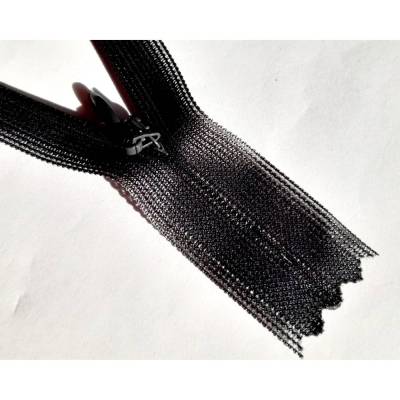 Reißverschluss Farbe Anthrazit 22cm unteilbar nahtverdeckt Nylon YKK