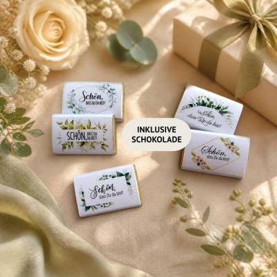 Gastgeschenk Hochzeit | Schokolade Schokotafel | Schön, dass Du da bist!