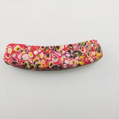 ART 174 Wechselschmuck Stecksystem mokumegane  Serie Konfetti rot Mit Glaskristall verziert beidseitig tragbar