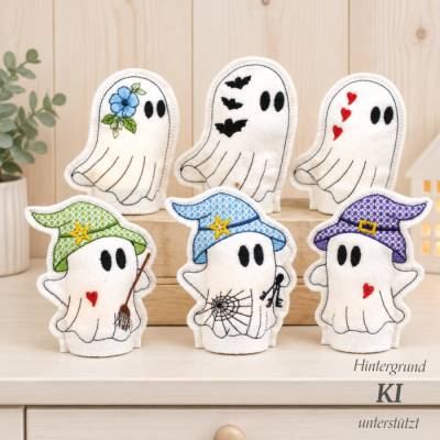 ITH LED Stickdatei Cover Gespenster Halloween Geist