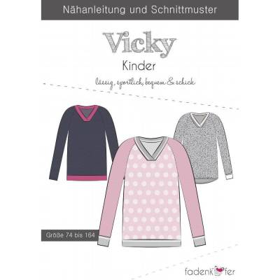 Papierschnittmuster VICKY Kinder von Fadenkäfer