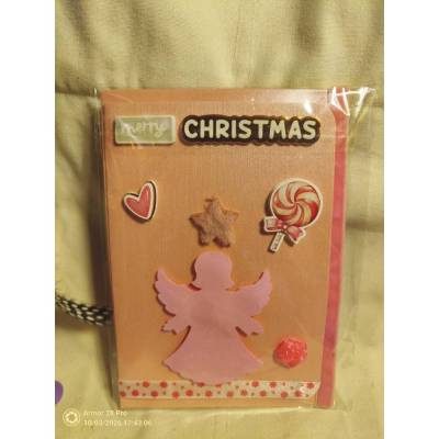 Weihnachtskarte handgemacht – festliche Grußkarte mit Metallic-Effekt