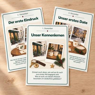 24 gemeinsame Erinnerungen – Adventskalender für Paare als PDF