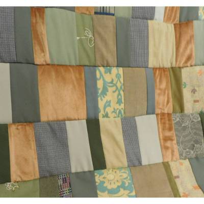 Patchworkdecke Quilt , Tagesdecke bunt , Patchworkdecke gesteppt