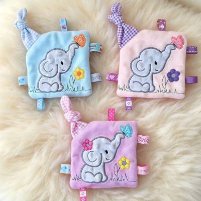 Stickdatei Elefant Schnullertuch ITH Set – Baby Stickmuster von Design-by-Jasmina Set 26153
