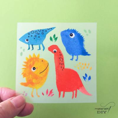 Bügelbild Dinos Trex DTF Textiltransfer