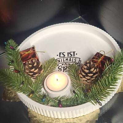 Deko-Weihnachtstablett