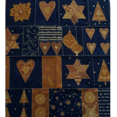 Patchworkstoff Weihnachtspanel Quilters Highlights of Christmas