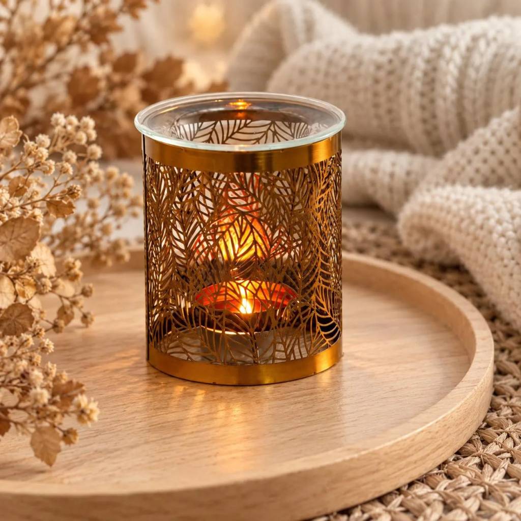 Duftlampe Geschenkset mit Duftwachs– Herbst Geschenk für Freundin, Schwester oder Mama