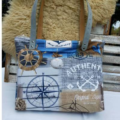 Upcycling Shopper / Strandtasche / Handtasche aus einem schicken Kaffeesack